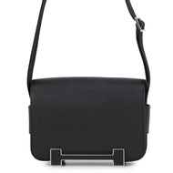 HERMES Geta Black Chevre Myzore Goatskin