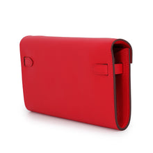 将图像加载到图库查看器中，HERMES Kelly wallet long to go Rouge Ladue Evercolor
