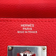 Load image into Gallery viewer, HERMES Kelly wallet long to go Rouge Ladue Evercolor
