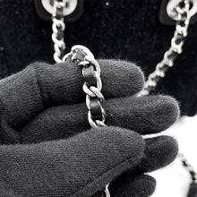 Load image into Gallery viewer, CHANEL Deauville2wayHandbag BlackA86374 Lame Tweed Leather Size Mini

