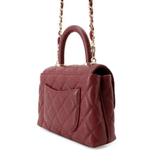 Load image into Gallery viewer, CHANEL Coco Handle 2-way Handbag BordeauxAP4244 Caviar Leather Size Mini mini
