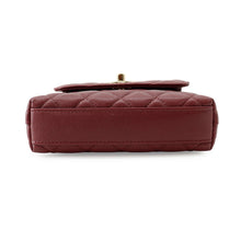 将图像加载到图库查看器中，CHANEL Coco Handle 2-way Handbag BordeauxAP4244 Caviar Leather Size Mini mini
