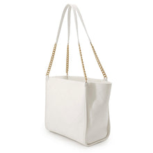 将图像加载到图库查看器中，CHANEL Stitch Pocket CCTote Bag WhiteAS5417 Caviar Leather
