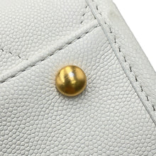 将图像加载到图库查看器中，CHANEL Stitch Pocket CCTote Bag WhiteAS5417 Caviar Leather
