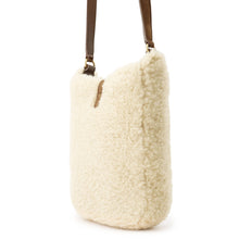 Load image into Gallery viewer, SAINT LAURENT PARIS LE 5 A 7 Body Bag Beige/Brown760376 Shearling Leather
