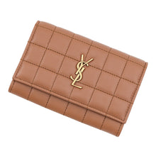 将图像加载到图库查看器中，SAINT LAURENT PARIS Compact Card Holder Brown742430AABVP2536 Lambskin
