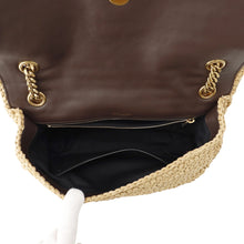 将图像加载到图库查看器中，SAINT LAURENT PARIS Niki ChainShoulder Bag Brown620329 Raffia Leather
