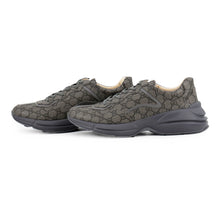 将图像加载到图库查看器中，GUCCI Sneakers GG Supreme Lighton Gray749626 PVC Leather Size 12
