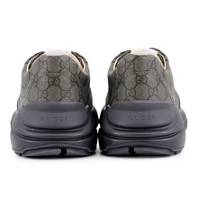 将图像加载到图库查看器中，GUCCI Sneakers GG Supreme Lighton Gray749626 PVC Leather Size 12
