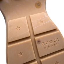 将图像加载到图库查看器中，GUCCI Sneakers RHYTON 25 Ivory663339 Leather Size 13
