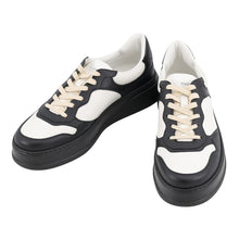 将图像加载到图库查看器中，GUCCI Sneakers Chunky White/Black669582 Leather PVC Size 11 1/2
