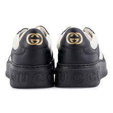 将图像加载到图库查看器中，GUCCI Sneakers Chunky White/Black669582 Leather PVC Size 11 1/2
