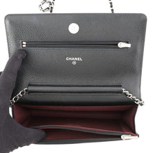 Load image into Gallery viewer, CHANEL Classic Matelasse Chain Shoulder Wallet BlackAP0250 Caviar Leather
