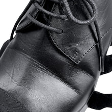 Load image into Gallery viewer, CHANEL Lace-up shoes BlackG45262 Shiny Goatskin Leather Grosgrain Size 37C
