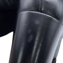 Load image into Gallery viewer, CHANEL Lace-up shoes BlackG45262 Shiny Goatskin Leather Grosgrain Size 37C
