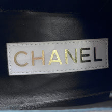 Load image into Gallery viewer, CHANEL Lace-up shoes BlackG45262 Shiny Goatskin Leather Grosgrain Size 37C
