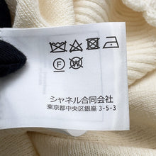 将图像加载到图库查看器中，CHANEL COCO Button Rib Knit Cardigan Size 34 IvoryP78450 Wool Polyurethane Polyamide
