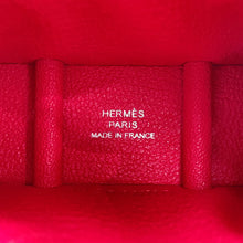 将图像加载到图库查看器中，HERMES Bolide On-Wheel Bag Charm Rose Extreme/Vert Vertigo Chevre Myzore Goatskin
