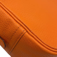 Load image into Gallery viewer, HERMES Plume Orange Chevre Myzore Goatskin Size Mini
