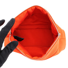 Load image into Gallery viewer, HERMES BolidePouch Orange・Feu Cotton100% Size MM
