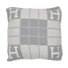 Load image into Gallery viewer, HERMES Avalon III Cushion Ecru Gris Claire Wool90% Cashmere10% Size PM
