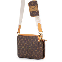 Load image into Gallery viewer, LOUIS VUITTON Trio Messenger BrownM45965 Monogram Stripe LV Squared
