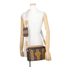 Load image into Gallery viewer, LOUIS VUITTON Trio Messenger BrownM45965 Monogram Stripe LV Squared
