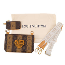 Load image into Gallery viewer, LOUIS VUITTON Trio Messenger BrownM45965 Monogram Stripe LV Squared
