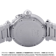 将图像加载到图库查看器中，CARTIER Pasha C Meridian GMT W35mm Stainless Steel Silver DialW31078M7
