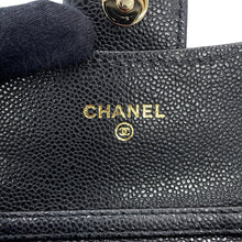 Load image into Gallery viewer, CHANEL Mini Chain Wallet Card Holder BlackAP0238-B10583-C3906 Caviar Leather
