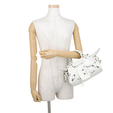Load image into Gallery viewer, BALENCIAGA Neo Cagoule 2way Bag White700940 Arena Lambskin Size XS
