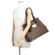 将图像加载到图库查看器中，LOUIS VUITTON Hampstead RedN51204 Damier Ebene Canvas Size MM

