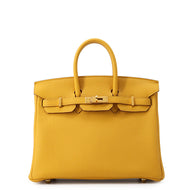 HERMES Birkin Jaune Ambre Togo Leather Size 25
