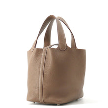 将图像加载到图库查看器中，HERMES Picotin Lock Etoupe Taurillon Clemence Size PM
