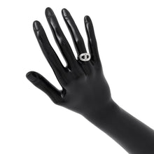 将图像加载到图库查看器中，HERMES Chaine d'Ancre24 Ring Size 51/#11 Silver SV925
