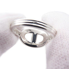 将图像加载到图库查看器中，HERMES Chaine d'Ancre24 Ring Size 51/#11 Silver SV925
