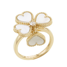 将图像加载到图库查看器中，Van Cleef &amp; Arpels Sweet Heart Ring Size 50/#10VCARN5P350/VCARN5P300 18K Yellow Gold
