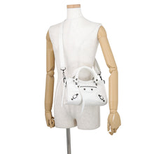Load image into Gallery viewer, BALENCIAGA City 2WAY Handbag White806395 Arena Lambskin
