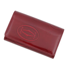 将图像加载到图库查看器中，CARTIER Happy Birthday Key Case BordeauxL3000929 Patent Leather
