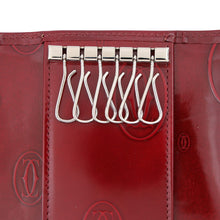 将图像加载到图库查看器中，CARTIER Happy Birthday Key Case BordeauxL3000929 Patent Leather
