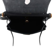 将图像加载到图库查看器中，HERMES Herbag zip Black Toile Military Vache Hunter Leather Size Mini
