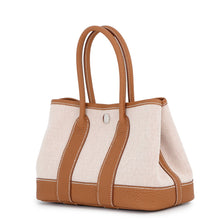 Load image into Gallery viewer, HERMES Neo Garden Gold/Ecru Toile H Negonda Leather Size 23
