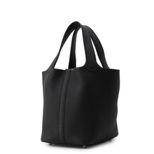 将图像加载到图库查看器中，HERMES Picotin Lock Black Taurillon Clemence Size PM
