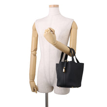 将图像加载到图库查看器中，HERMES Picotin Lock Black Taurillon Clemence Size PM
