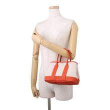 将图像加载到图库查看器中，HERMES Neo Garden Ecru/Capucines Toile H Negonda Leather Size 23

