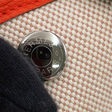 将图像加载到图库查看器中，HERMES Neo Garden Ecru/Capucines Toile H Negonda Leather Size 23
