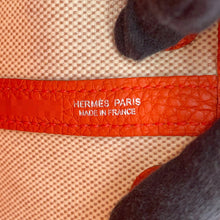 将图像加载到图库查看器中，HERMES Neo Garden Ecru/Capucines Toile H Negonda Leather Size 23
