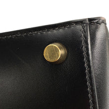 将图像加载到图库查看器中，HERMES Kelly Sellier Black Box Calf Leather Size 32
