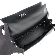 Load image into Gallery viewer, HERMES Kelly Sellier Black/Orange/Green Vibrato Gulliver Size 28
