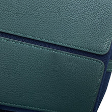 将图像加载到图库查看器中，HERMES Fool Toe R.M.S 12H Blue Marine/Vert Moyen/Blue Orange Toile Military Togo Leather
